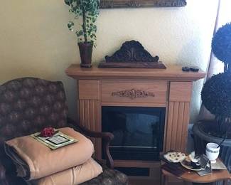 Rest comfortably next to your portable fireplace