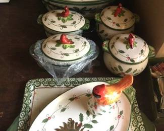 Temp-Tations pottery serving dishes...many never used