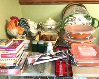 Great clean Temptations pottery serving dishes