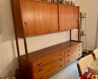 1950's authentic Hans J. Wagner Danish Teak Modular Unit