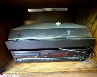 1980's Denon Turntable and Denon Receiver/DVD