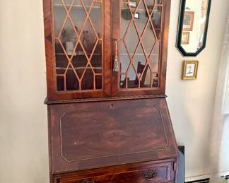 Chippendale Revival (?) Drop Front Secretary