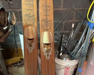 Vintage Wooden Water Skis