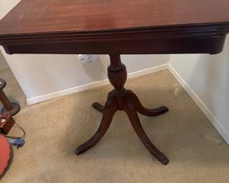 Duncan Fife mahogany folding gaming table