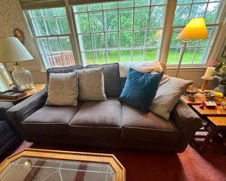Basset Sofa and Loveseat/Grey