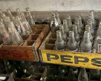 Vintage Soda bottles for the bottle collector. We are also selling the Crates separately.