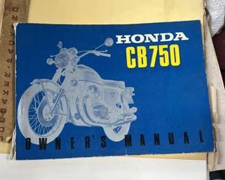 Ephemera Piece. Honda Motorcycle Manual.