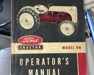 Ephemera pieces including this Ford Tractor Manual