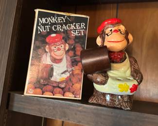Vintage monkey nutcracker with original box 