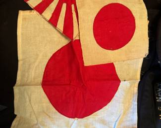 WWII PERSONAL MILITARY JAPANESE RISING SUN MEATBALL FLAGA