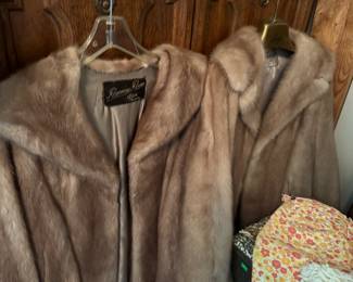 2 fur coats 