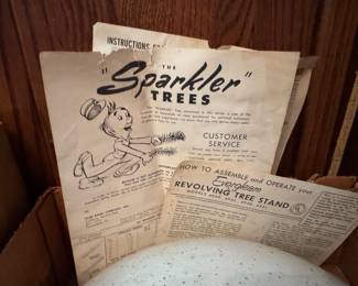 Vintage Evergleam revolving tree stand 