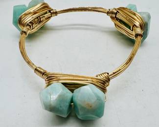 Wire wrapped semi precious stones jewelry