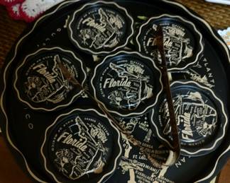 Vintage Florida coaster set