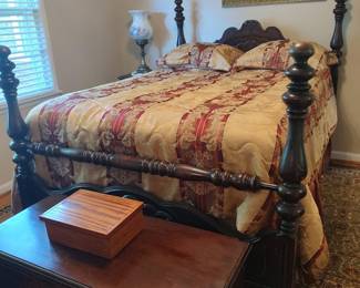 Antique full size bed.