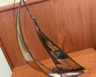 4900 DeMott Brutalist Brass Sailboat Sculpturemin
