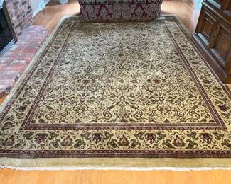 4900 Ethan Allen 9 X 13 Gold Tabriz Wool Area Rugmin