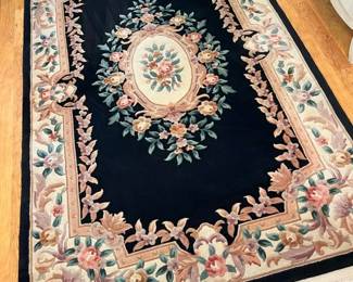 4900 Oriental Black 4 X 6 Shaved Wool Pile Carpetmin