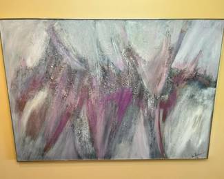 4900 Anne Gunderman Queens And Bridges Original Acrylic Painting 1986min