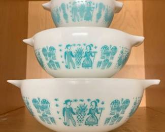 4900 Pyrex Vintage Princess Bowlsmin