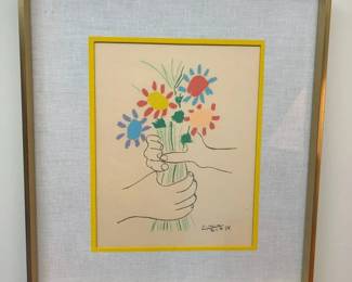 4900 Picasso Bouquet of Peace Art Printmin