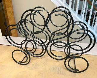 4900 Pottery Barn 8Bottle Tabletop Wine Rackmin