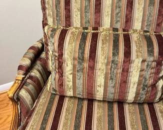 4900 Ethan Allen Chenille Stripe Upholstery Detailmin