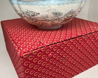 4900 Chinese Eggshell Porcelain Landscape Bowlmin