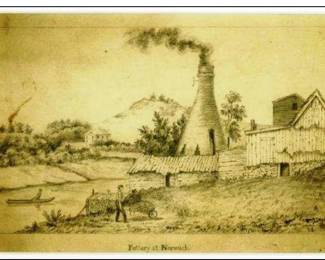 The Peter States kiln in Norwich CT. (not for sale)