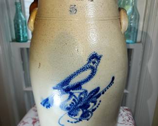Stunning Surviving Churn in GREAT Condition from Bennington and the Norton Pottery