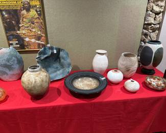 RAKU by David Greenbaum and M. Cooper
Pottery by George