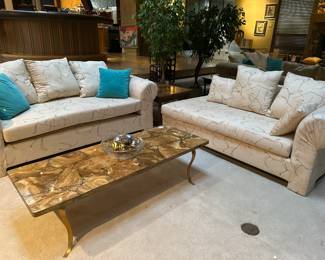 Carlton Co. custom made sofas
Mexican Onyx Table