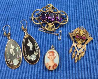 Victorian gold plated jewelry