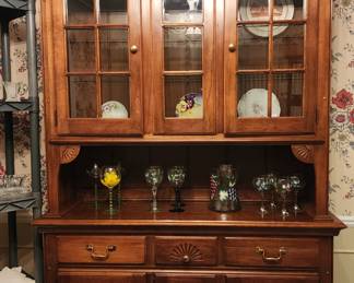 Beautiful solid wood Jamestown Sterling china cabinet