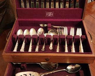 Silver plate service for 12