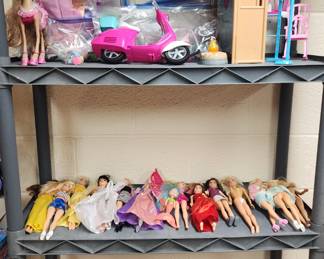 Barbies! Vintage and modern, clothing and accessories, too
