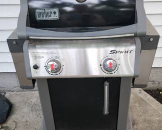 Well loved Weber propane grill