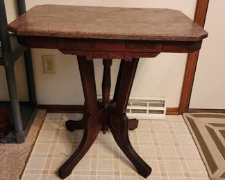 Beautiful antique Victorian marble top table