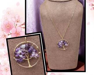 Tree Of Life Amethyst Necklace