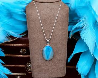 Blue Botswana Necklace