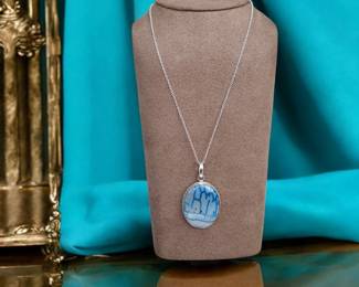 Blue Botswana Necklace