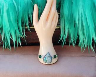 Variscite With Green Onyx Toggle Bracelet