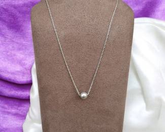 Sterling Silver Ball Necklace Tested