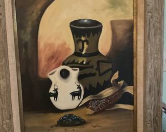 M. Waryak pottery still life