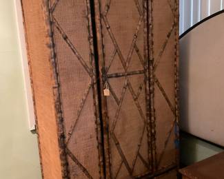 Burnt bamboo vintage cabinet
