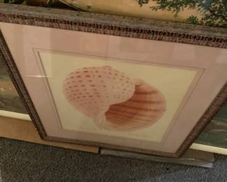 Framed shell print