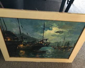 Vintage, signed oil painting