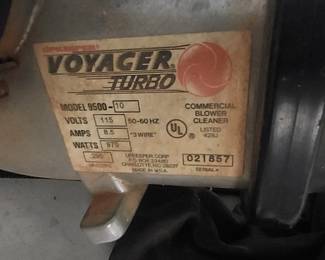 Voyager Turbo 9500 Industrial Vacuum