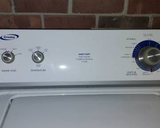 Crosby Heavy Duty Super Capacity Washer & Dryer