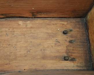 Antique Primitive Doll Cradle / Square Nails -